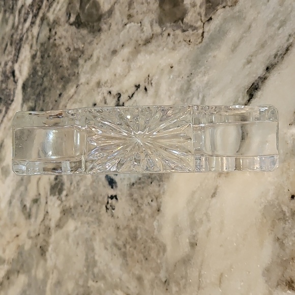 Vintage American Pressed Glass Scalloped Napkin Letter Holder - Picture 4 of 4